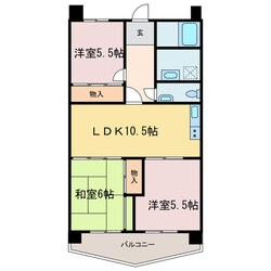 セントヒルズ山越の物件間取画像